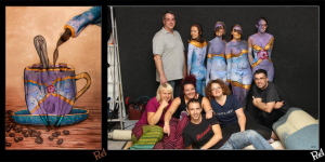 Bodypainting Kaffesatz