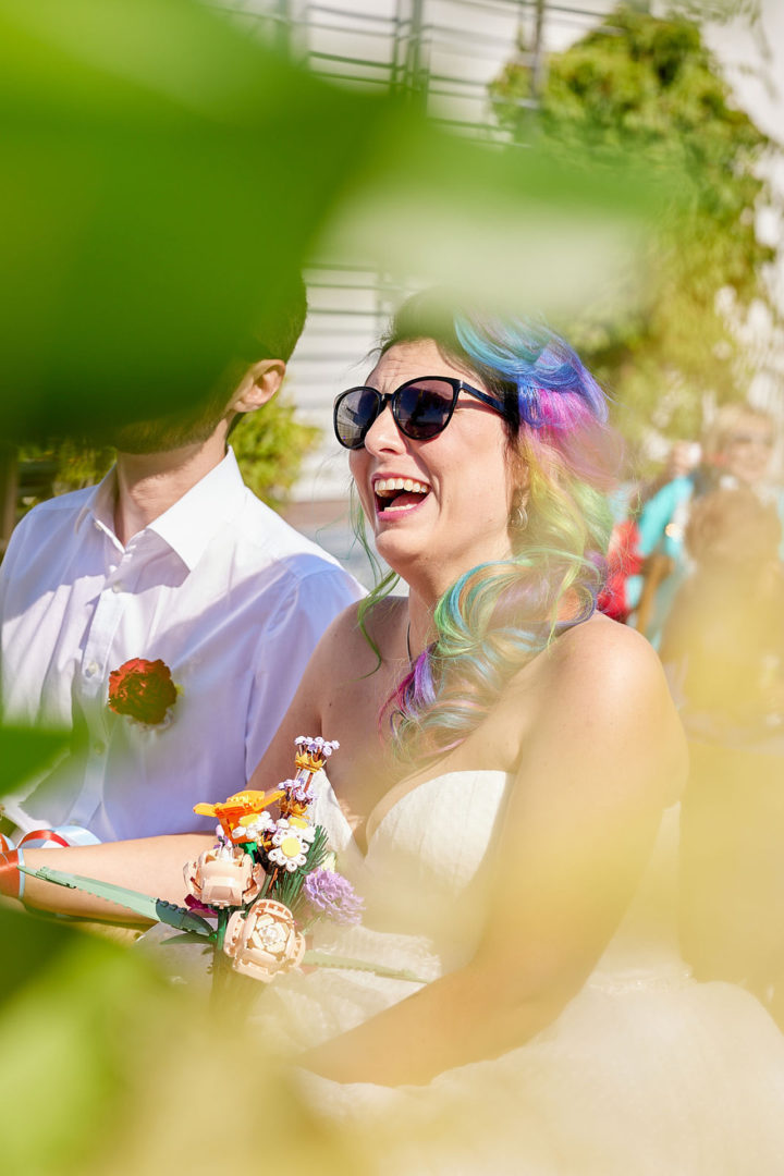 Brautstyling für eine Outdoor Hochzeit in München